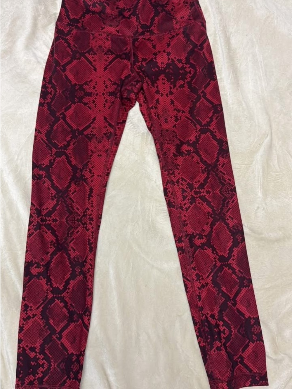 lululemon athletica Red Snake-Print Jeggings